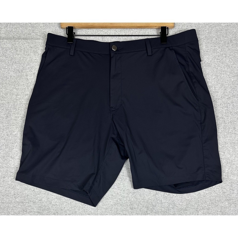 Infinity Short Men 38 8" Blue Linearflex Performance Golf Stretch Nylon Athletic